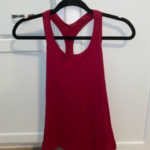 Never worn dark red lululemon tank top